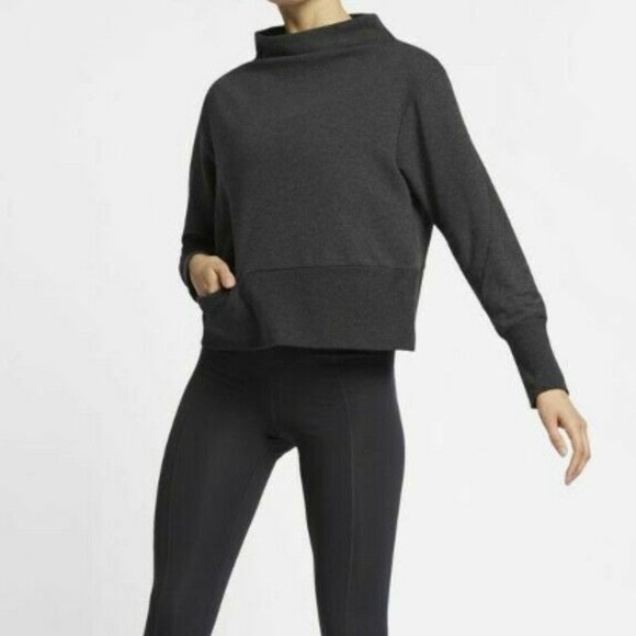nike dry studio crew sweatshirt ladies